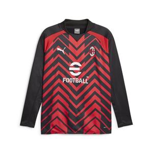 Milan Sweatshirt Pre Match - Rood/Zwart Lange Mouwen