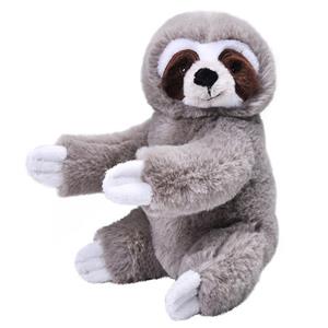 Pluche grijze luiaard knuffel 25 cm speelgoed -