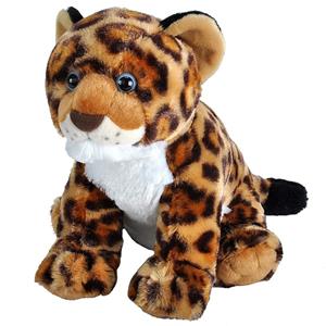 Pluche gevlekte luipaard/jaguar welpje knuffel 30 cm speelgoed -