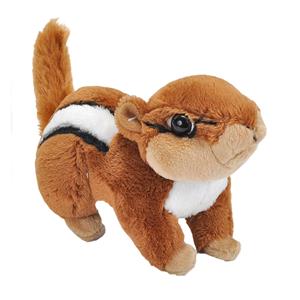 Wild Republic Pluche knuffel Chipmunk Eekhoorn van 13 cm -