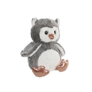 Items Uil vogel grijs knuffeldier van zachte pluche - 23 cm - grijs -