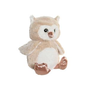 Items Uil vogel lichtbruin knuffeldier van zachte pluche - 23 cm - lichtbruin -