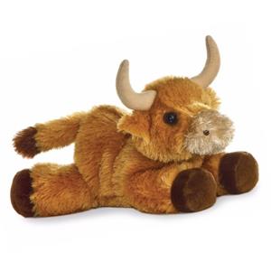 Pluche Schotse Hooglander koeien knuffel 20 cm -