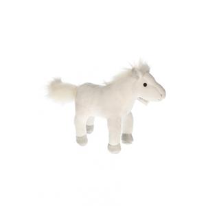 Pluche paard wit 19 cm -