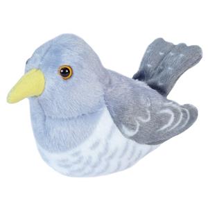 Wild Republic Pluche koekoek vogel knuffel met geluid 13 cm -