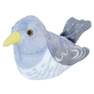 Wild Republic Pluche koekoek vogel knuffel met geluid 13 cm -