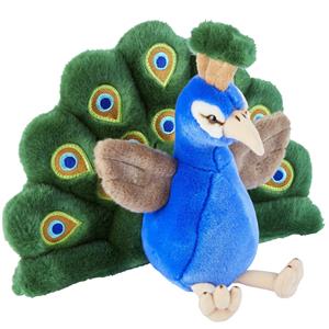 Ravensden Pluche knuffel dieren Pauw van 32 cm -