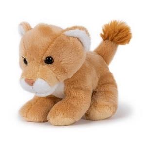 Pluche bruine leeuwin knuffel 13 cm speelgoed -