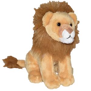 Pluche bruine leeuw knuffel met geluid 20 cm speelgoed -