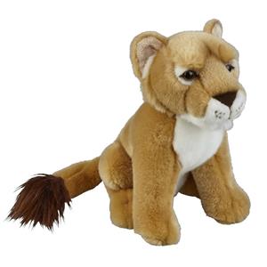 Pluche bruine leeuwin knuffel 28 cm speelgoed -