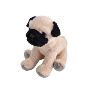 Pluche knuffel Mopshond van 13 cm -