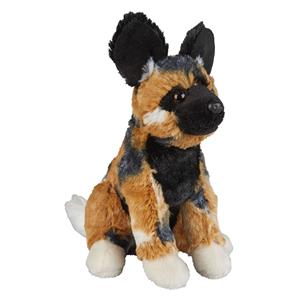 Ravensden Pluche knuffel dieren Afrikaanse wilde Hond 18 cm -