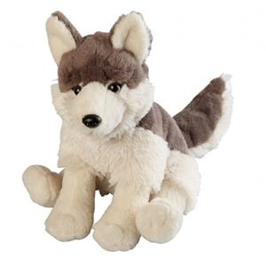 Ravensden Grijze wolf/wolven knuffel 30 cm knuffeldieren -