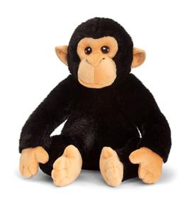 4kidsonly.eu Pluche - Zwarte Chimpansee 25 CM