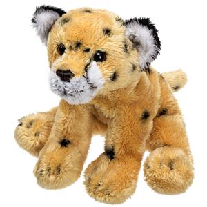 Suki Gifts Pluche Cheetah/jachtluipaard knuffeldier van 13 cm -