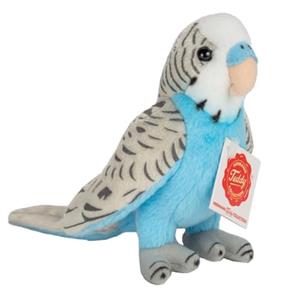 Teddy HERMANN Wellensittich blau, 13 cm