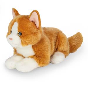 Teddy HERMANN Katze liegend rot, 20 cm