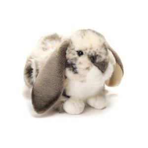 Teddy HERMANN Wild konijn liggend grijs/wit, 30 cm