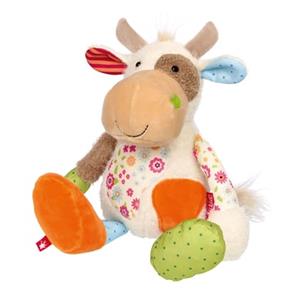 Sigikid Zachte knuffel Patchwork Sweety Koe