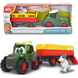 DICKIE ABC Fendti Traktor mit Tieranhänger und Kuh 204115001 Spielzeugauto