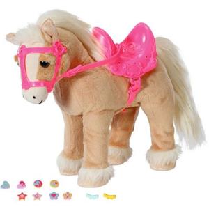 Baby Born Pluchen knuffel My Cute Horse met zadel, hoofdstel en pins