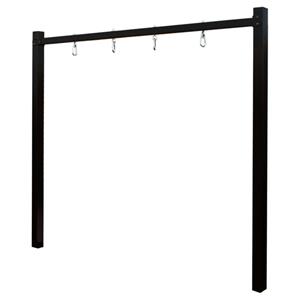 Plus Danmark Schommelframe staal zwart incl. 4 karabijnhaken | 247 x 8 x 212 cm