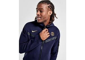 Nike Paris Saint Germain Tech Fleece Hoodie - Blue- Heren