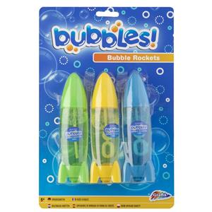 3 Bellenblaas Raketten Op Kaart (3x70ml)