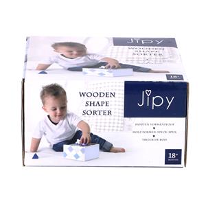 Jipy Vormenstoof Hout Blauw