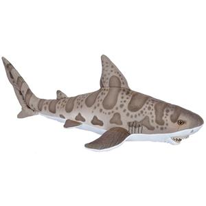 Pluche bruine luipaard haai knuffel 70 cm speelgoed -