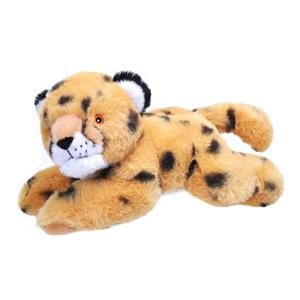 Wild Republic Pluche knuffel dieren Eco-kins jachtluipaard/cheetah van 23 cm -