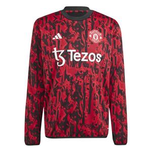Manchester United Trainingsshirt Pre Match - Rot/Schwarz Langärmlige Oberteile