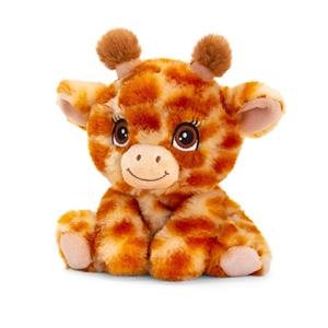 Pluche knuffel dier giraffe - super zacht - 16 cm -