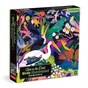 Birds Illuminated 500 Piece Glow In The Dark Puzzle