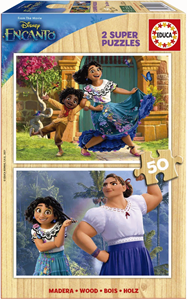educaborras Houten puzzel van 2 x 50 stukken Educa Encanto Disney