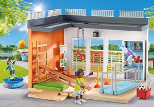 Playmobil Konstruktions-Spielset "Anbau Turnhalle (71328), City Life", (72 St.), Made in Germany