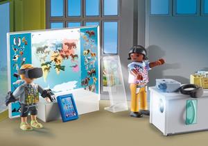 Playmobil Konstruktions-Spielset "Virtuelles Klassenzimmer (71330), City Life", (17 St.), mit Licht; Made in Germany