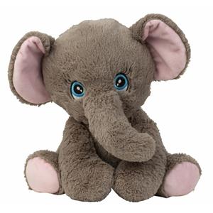 Olifant knuffel van zachte pluche - speelgoed dieren - 31 cm -