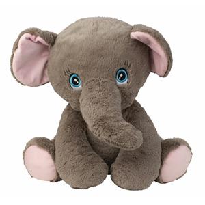 Olifant knuffel van zachte pluche - speelgoed dieren - cm -