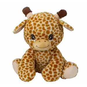 Merkloos Giraffe knuffel van zachte pluche - speelgoed dieren - 33 cm -