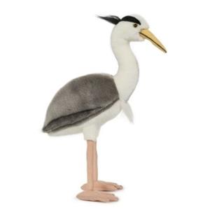 Semo Pluche blauwe reiger vogel knuffel 33 cm speelgoed -