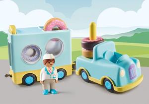 PLAYMOBIL 71325 1.2.3: Verrückter Donut Truck mit Stapel- und Sortierfunktion