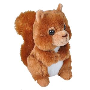Pluche rode eekhoorn knuffel 18 cm speelgoed -