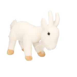 Witte pluche geit knuffel 22 cm -