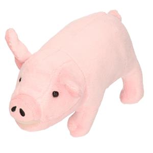 Pluche varken knuffel 21 cm boerderij dieren -