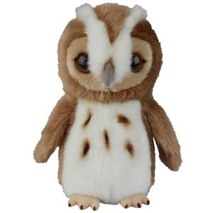 Ravensden Pluche knuffel dieren Bosuil vogel van 18 cm -