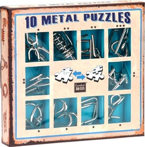 Eureka 10 Metalen Puzzels Blauwe Editie