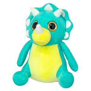 Pluche triceratops knuffel 19 cm -