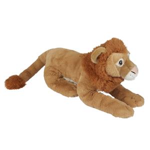 Ravensden Grote pluche bruine liggende leeuw knuffel 60 cm speelgoed -