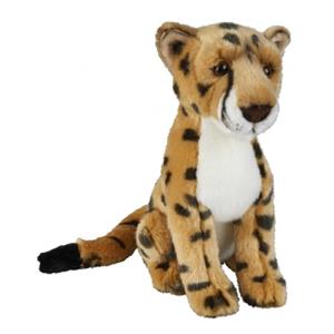 Ravensden Pluche gevlekte cheetah knuffel 28 cm speelgoed -